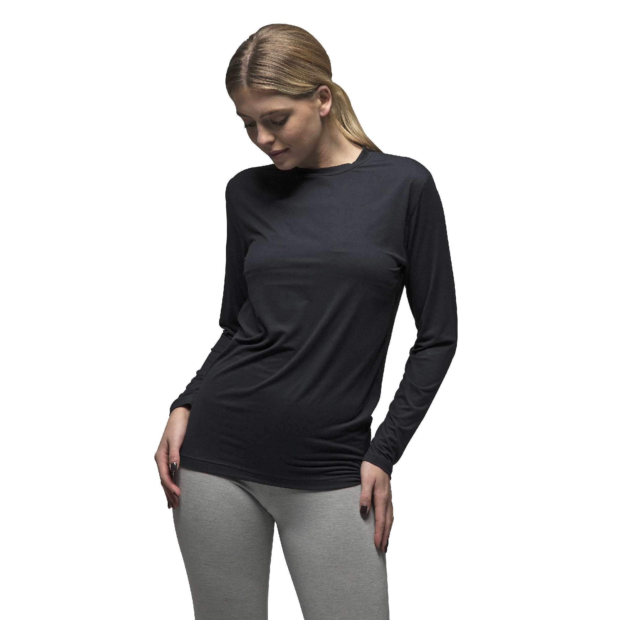 Ladies Fleece Lined Base Layer Thermal Long Sleeve Top – M Warm Ladies Fleece Lined Base Layer Thermal Long Sleeve Top – M Warm