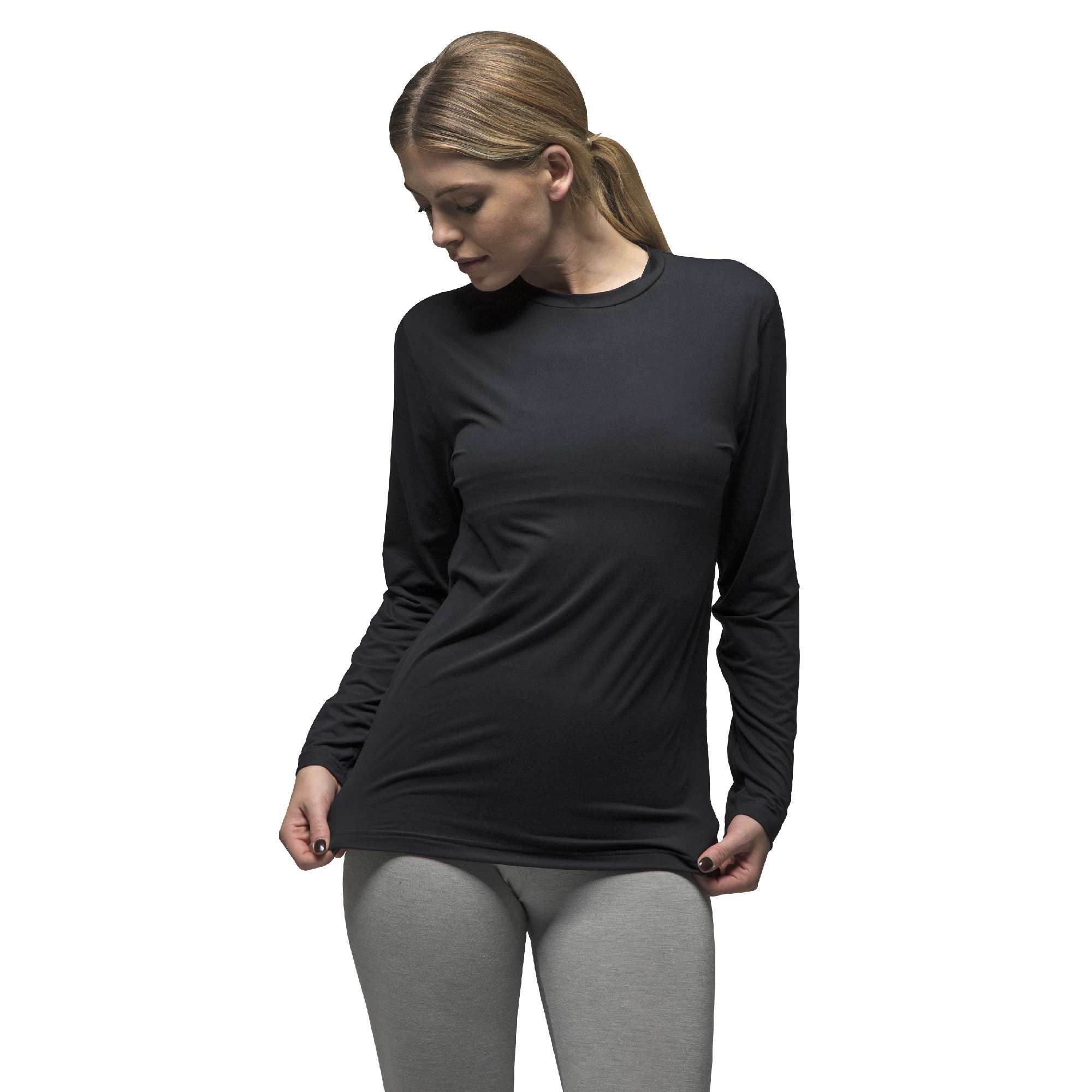 Ladies Fleece Lined Base Layer Thermal Long Sleeve Top – S X-Warm Ladies Fleece Lined Base Layer Thermal Long Sleeve Top – S X-Warm