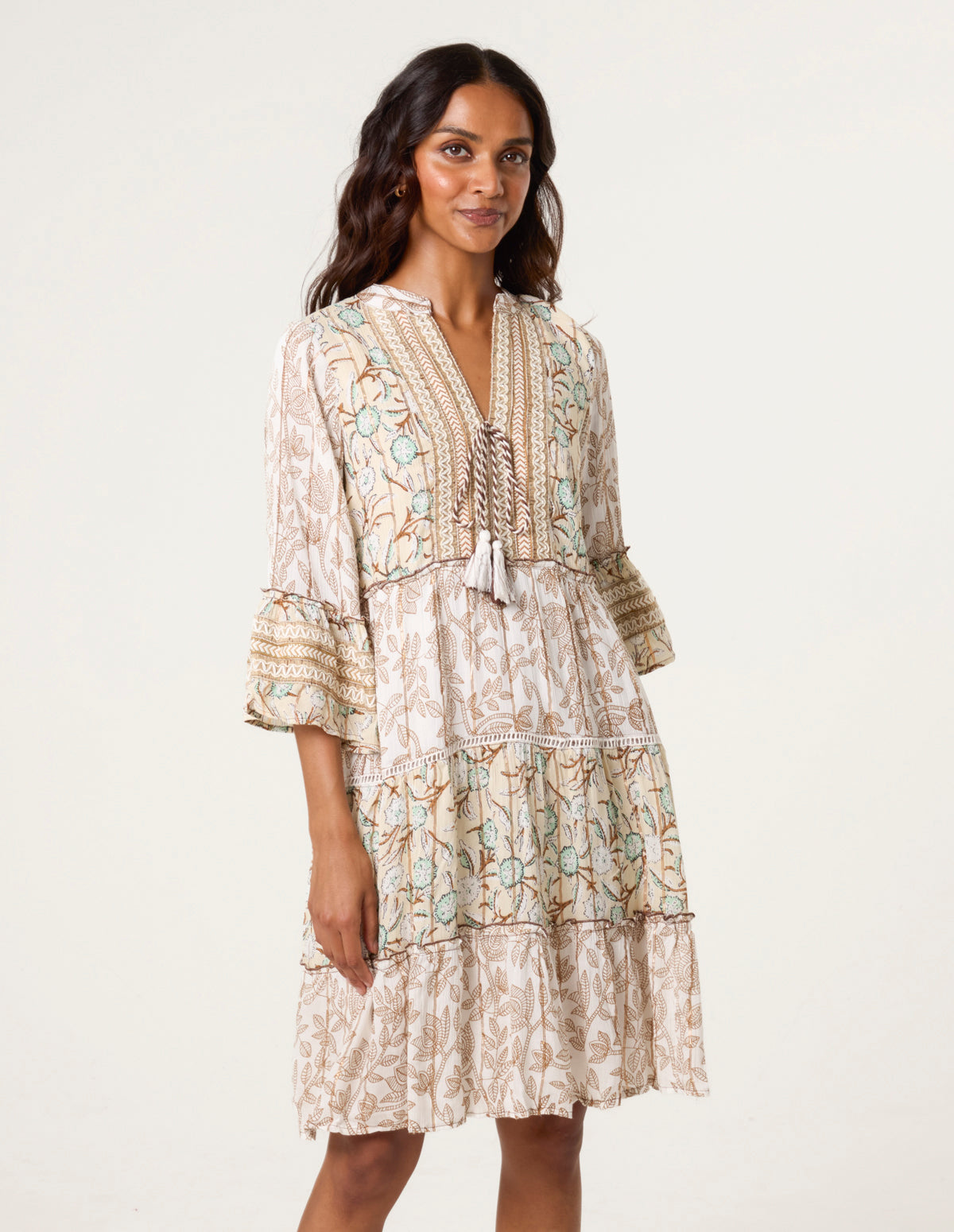 Embellished Tie Front Dress – ML STONE Embellished Tie Front Dress – ML STONE