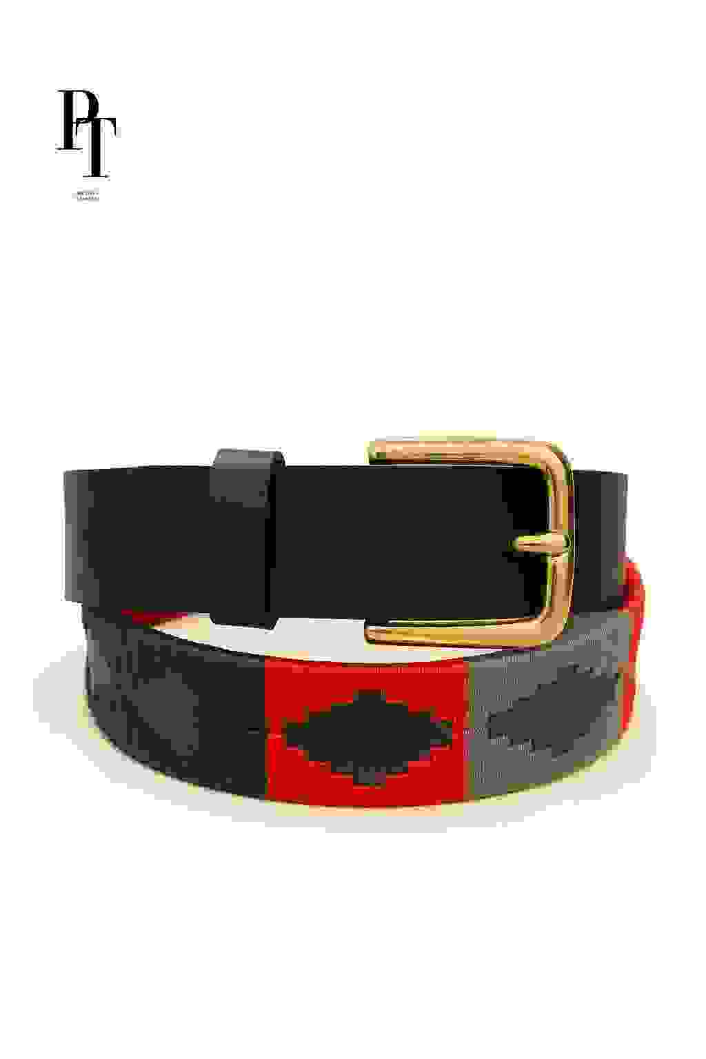 Prestige Tannery Quilted Leather Belt Hand Prestige Tannery Quilted Leather Belt Hand