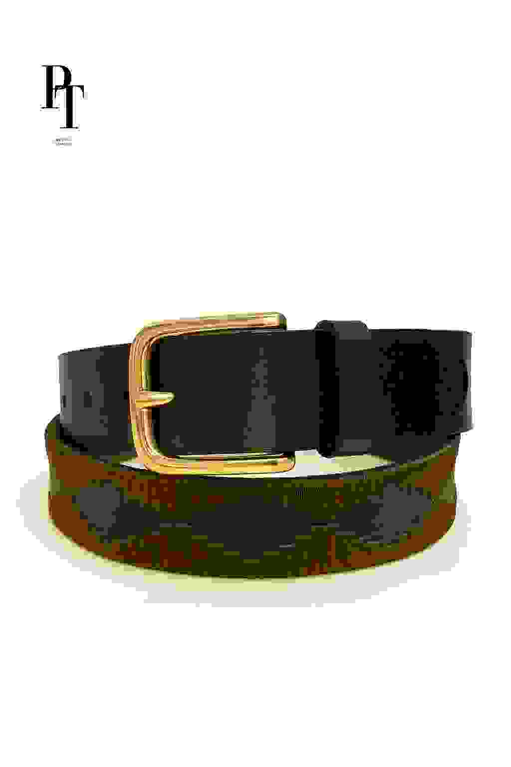 Prestige Tannery Embossed Leather Belt Two Prestige Tannery Embossed Leather Belt Two