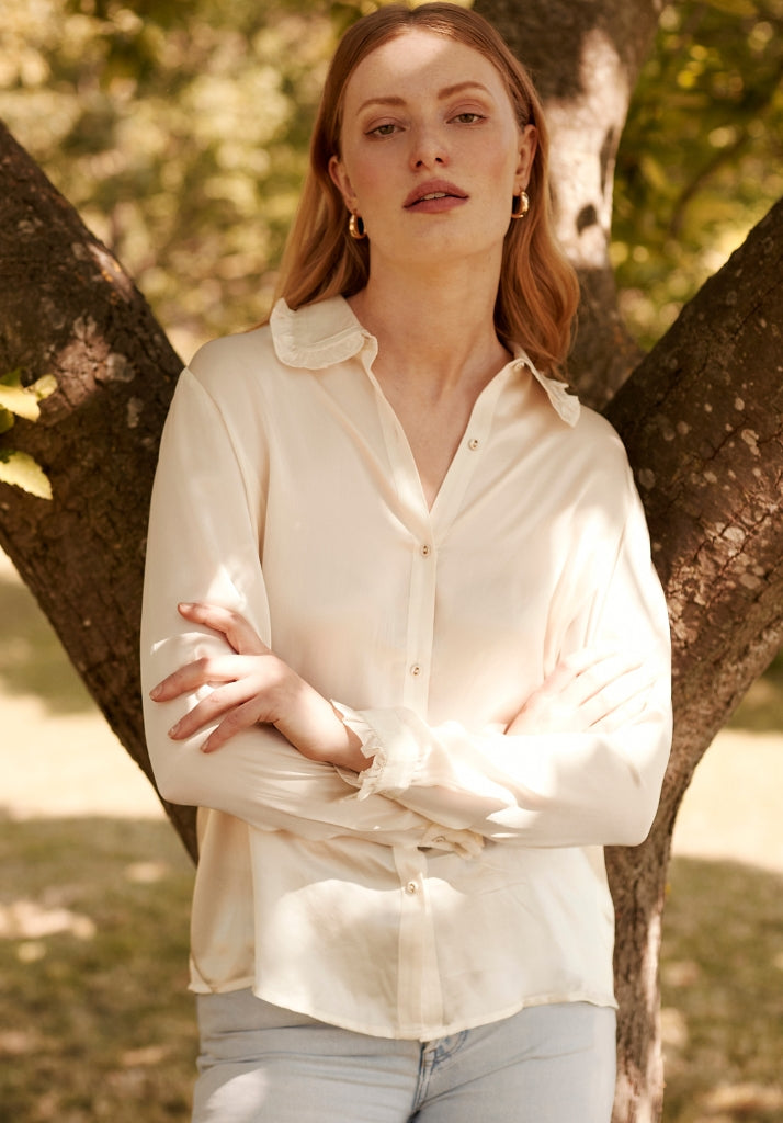 Beth Shirt In Cream Beth Shirt In Cream