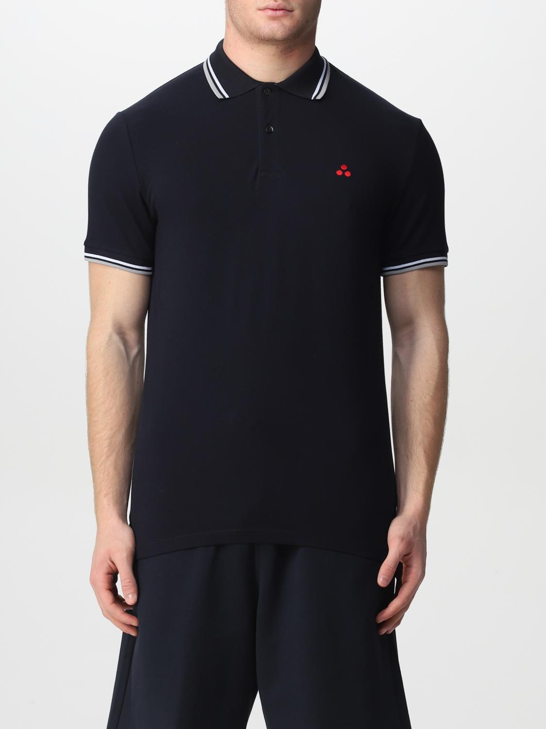PTEREY Polo Shirt Men color Blue PTEREY Polo Shirt Men color Blue