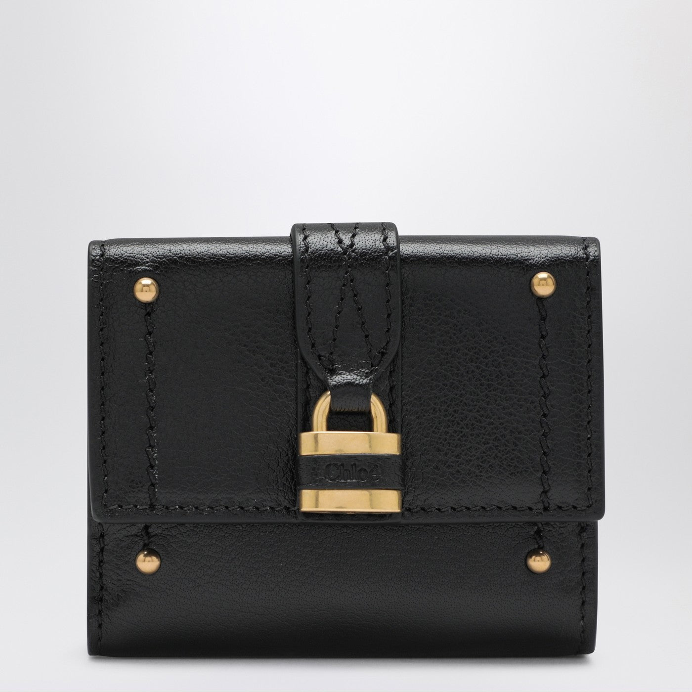 Mini black Paddington trifold leather wallet Mini black Paddington trifold leather wallet