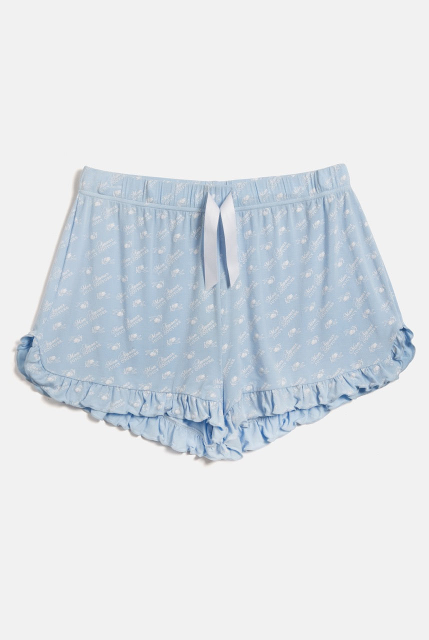 POWDER BLUE CHERUB MODAL PYJAMA SHORTS – Blue POWDER BLUE CHERUB MODAL PYJAMA SHORTS – Blue