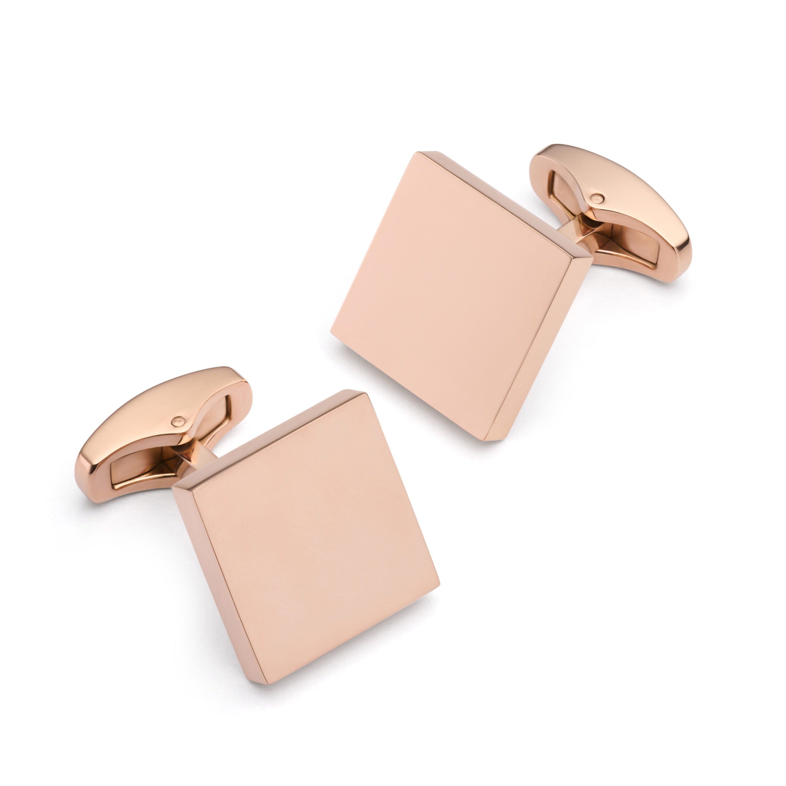 Square Cufflinks In Rose Gold Square Cufflinks In Rose Gold