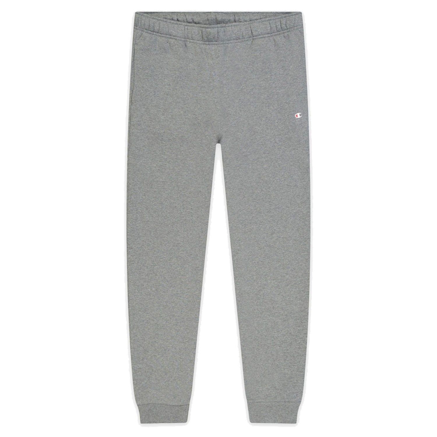 Champion Logo Print Cotton Terry Cuffed Joggers – Dark Grey – S Grey