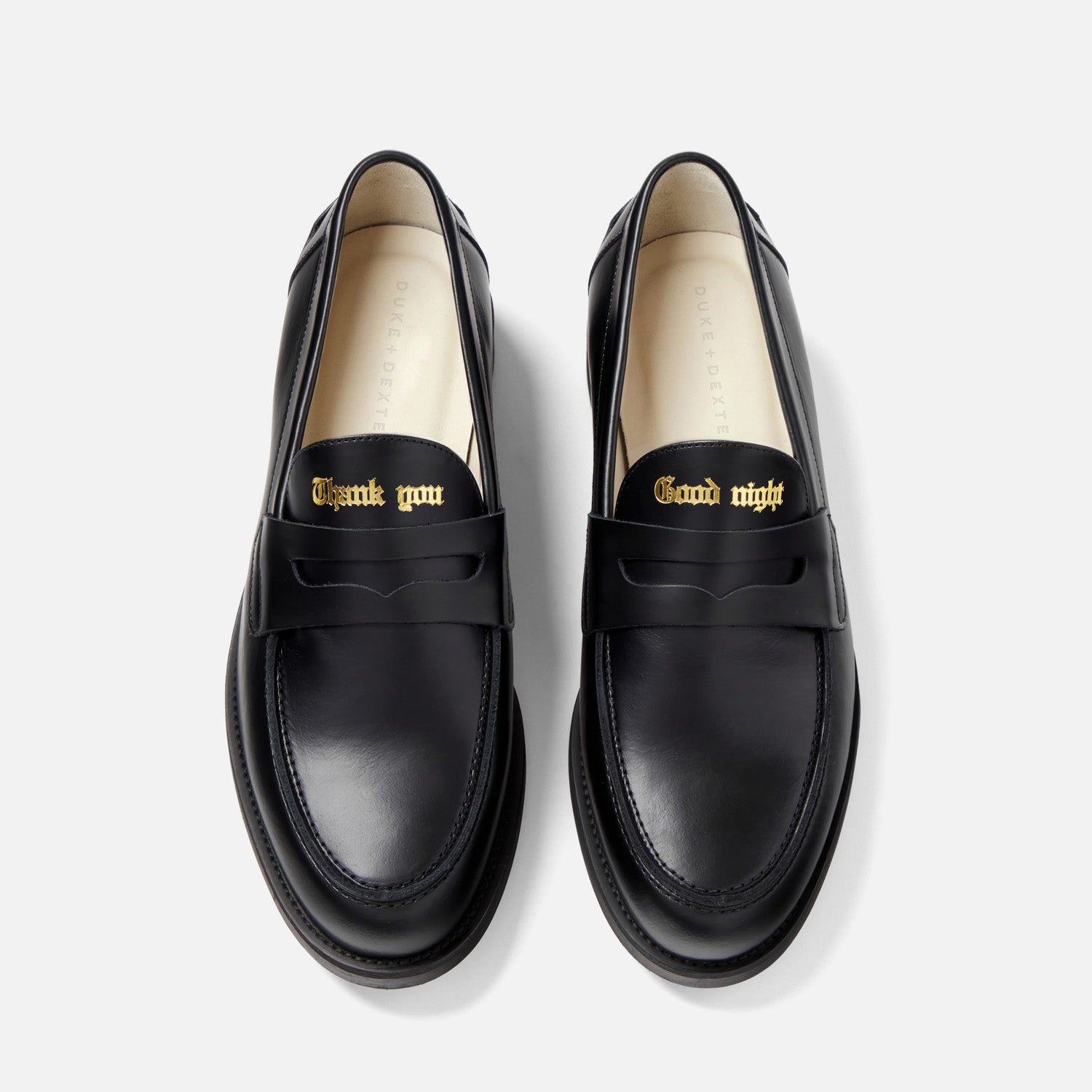 Duke + Dexter, Men’s Wilde Thank You, Good Night Penny Loafer – Men’s, Size Duke + Dexter, Men’s Wilde Thank You, Good Night Penny Loafer – Men’s, Size