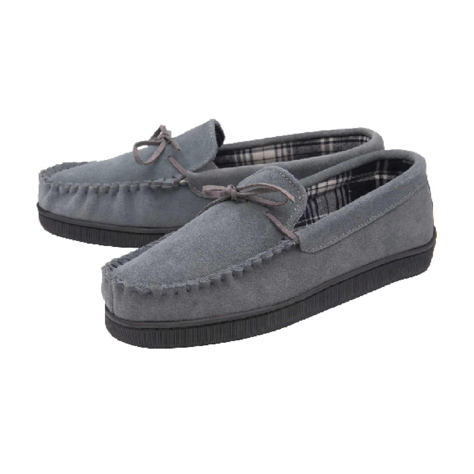 Mens Real Suede Leather Fleece Lined Slippers Sizes – Grey Mens Real Suede Leather Fleece Lined Slippers Sizes – Grey
