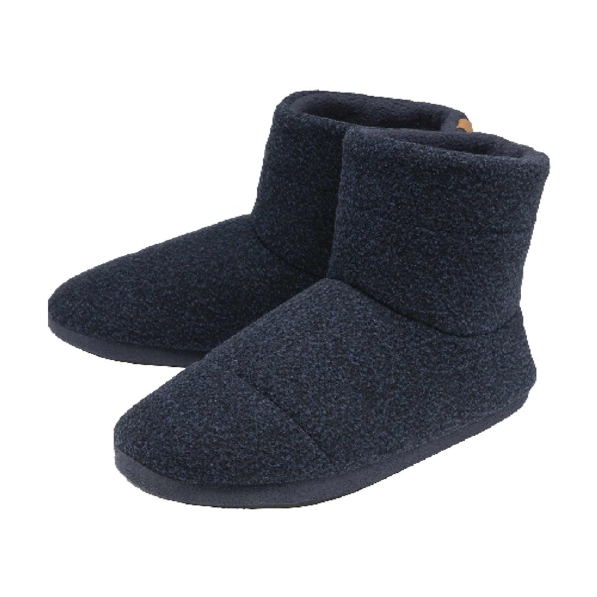 Mens Indoor Boot Slippers with Memory Foam Sizes – Navy Mens Indoor Boot Slippers with Memory Foam Sizes – Navy