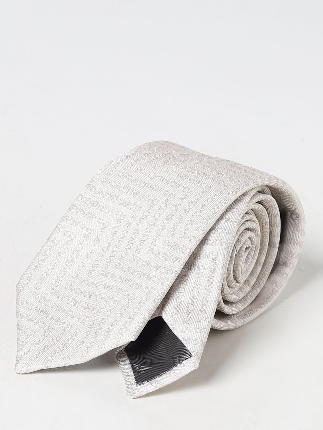 EMPORIO ARMANI silk tie with logo EMPORIO ARMANI silk tie with logo