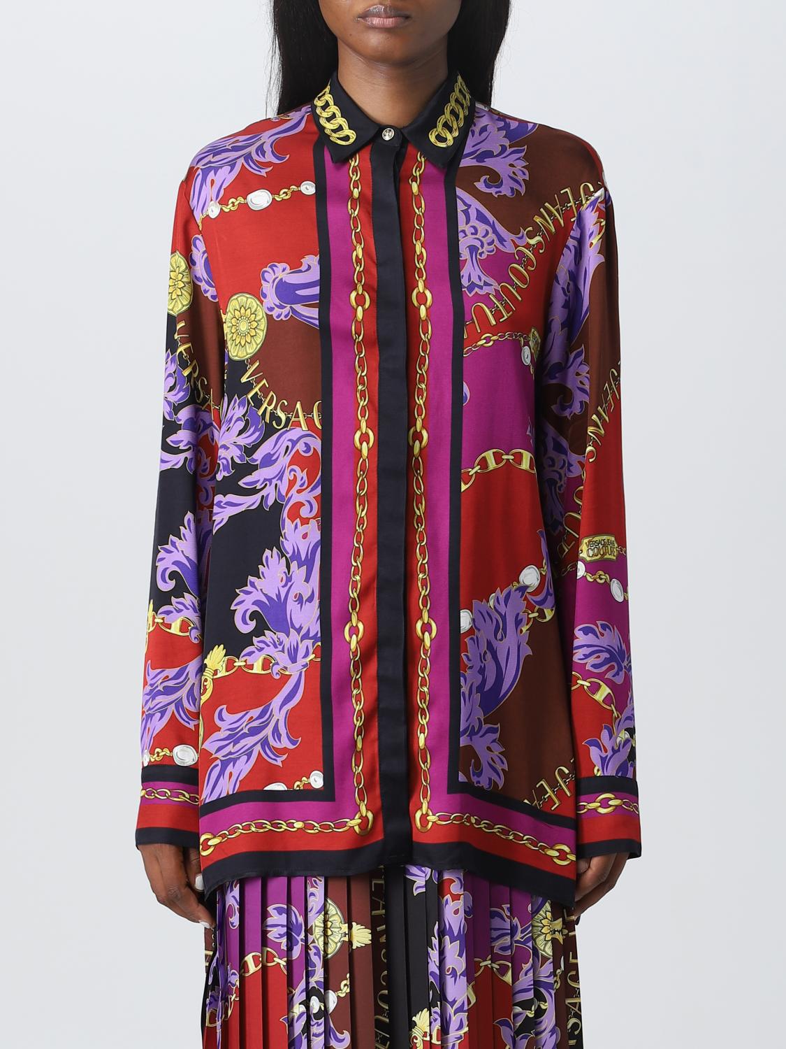VERSACE JEANS COUTURE shirt in printed viscose VERSACE JEANS COUTURE shirt in printed viscose