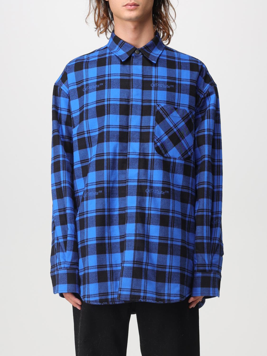 Off-White overshirt in checkered cotton Off-White overshirt in checkered cotton