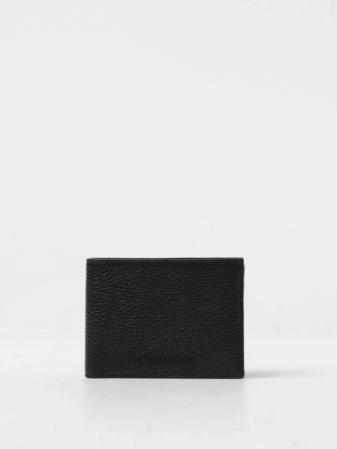 EMPORIO ARMANI -piece set wallet in hammered leather EMPORIO ARMANI -piece set wallet in hammered leather