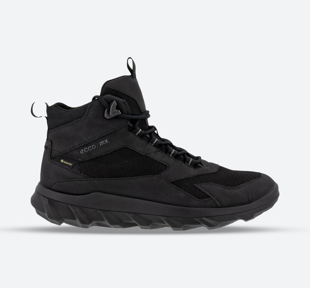 Men’s Wide Fit ECCO Mx M Mid Gtx GORE TEX Boots, Black E Men’s Wide Fit ECCO Mx M Mid Gtx GORE TEX Boots, Black E
