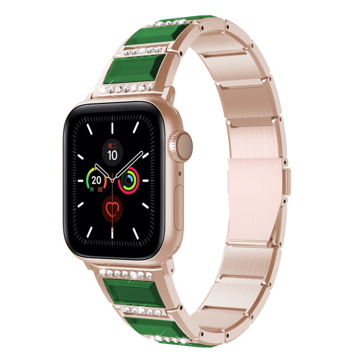 XingYao Series Two-tone Steel Strap, For Apple Watch Series & mm – For Apple Watch Series & mm SE &&SE&& mm && mm Gold+Green XingYao Series Two-tone Steel Strap, For Apple Watch Series & mm – For Apple Watch Series & mm SE &&SE&& mm && mm Gold+Green