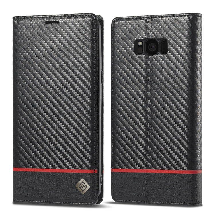 LC.IMEEKE Carbon Fiber PU + TPU Horizontal Flip Leather Case with Holder & Card Slot & Wallet, For – For Samsung Galaxy S+ Horizontal Black LC.IMEEKE Carbon Fiber PU + TPU Horizontal Flip Leather Case with Holder & Card Slot & Wallet, For – For Samsung Galaxy S+ Horizontal Black