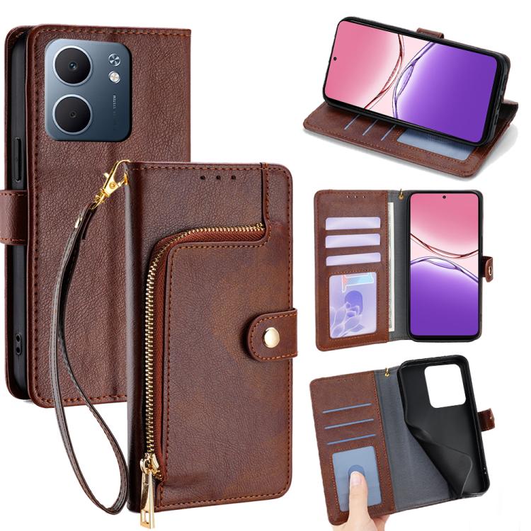 Zipper Bag Leather Phone Case, For OPPO K Turbo Pro G, For OPPO Reno F G, For OPPO Ax G Global, For OPPO A – For OPPO Ax G Global Brown Zipper Bag Leather Phone Case, For OPPO K Turbo Pro G, For OPPO Reno F G, For OPPO Ax G Global, For OPPO A – For OPPO Ax G Global Brown