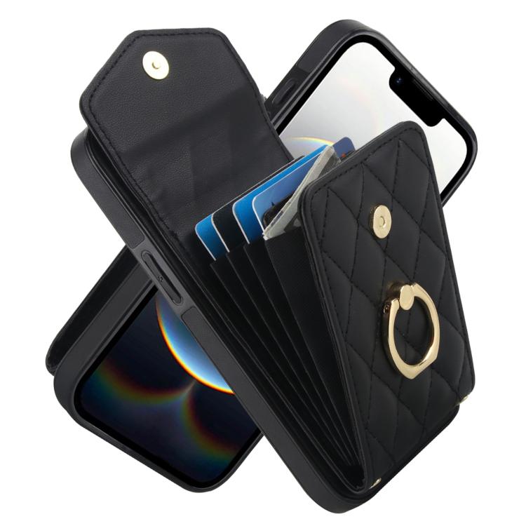 Rhombic Texture Card Bag Phone Case with Long Lanyard, For iPhone e e, For iPhone Pro Max, For iPhone Pro – For iPhone e e Black Rhombic Texture Card Bag Phone Case with Long Lanyard, For iPhone e e, For iPhone Pro Max, For iPhone Pro – For iPhone e e Black
