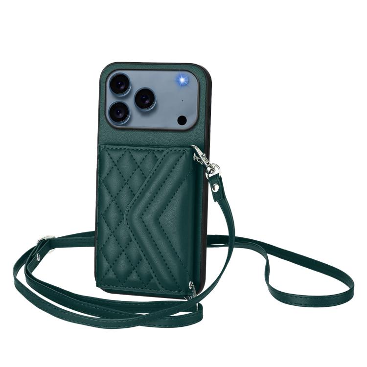 Rhombic Texture Card Bag RFID Phone Case with Long Lanyard, For iPhone Pro Max, For iPhone Pro, For iPhone , – For iPhone Pro Max Green Rhombic Texture Card Bag RFID Phone Case with Long Lanyard, For iPhone Pro Max, For iPhone Pro, For iPhone , – For iPhone Pro Max Green