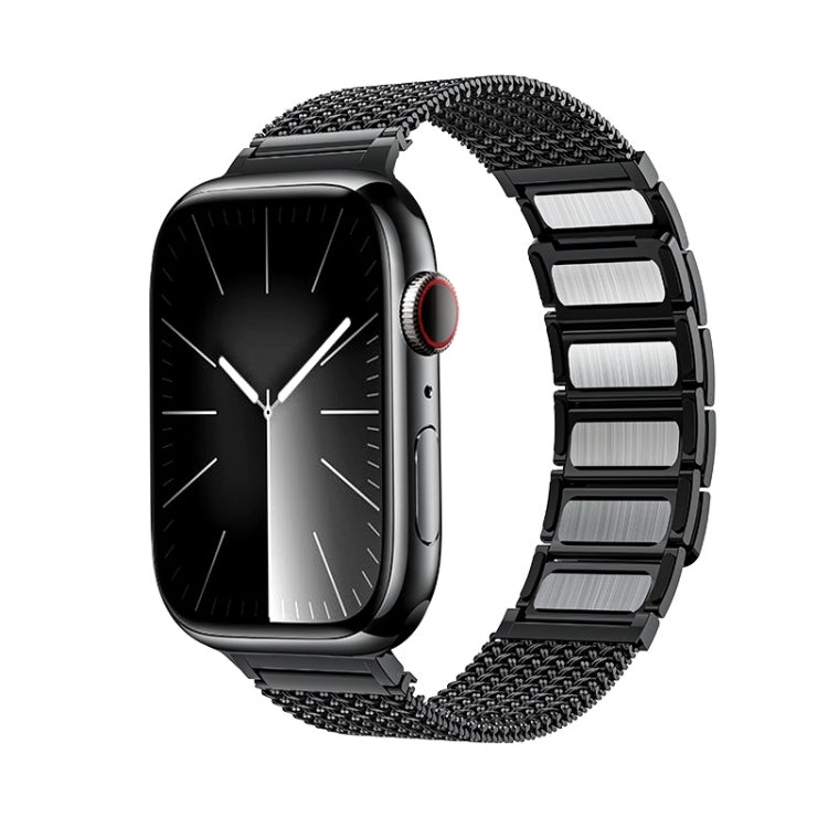 Magnetic Clasp Braided Chain Stainless Steel Watch Band, For Apple Watch Series mm, For Apple Watch – For Apple Watch Series mm Black Magnetic Clasp Braided Chain Stainless Steel Watch Band, For Apple Watch Series mm, For Apple Watch – For Apple Watch Series mm Black
