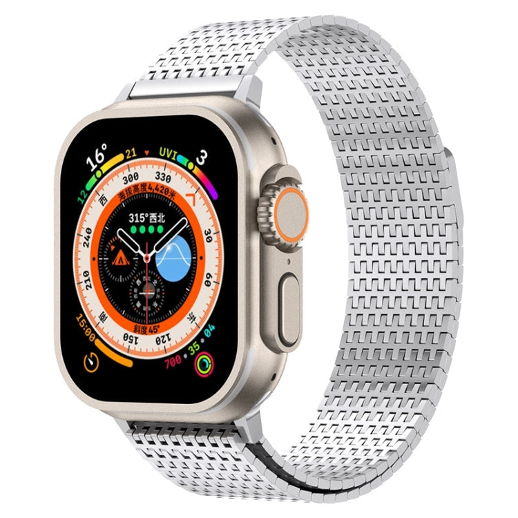 Milanese Loop Magnetic Clasp Stainless Steel Watch Band, For Apple Watch Series mm, For Apple Watch – For Apple Watch Series mm Silver Milanese Loop Magnetic Clasp Stainless Steel Watch Band, For Apple Watch Series mm, For Apple Watch – For Apple Watch Series mm Silver
