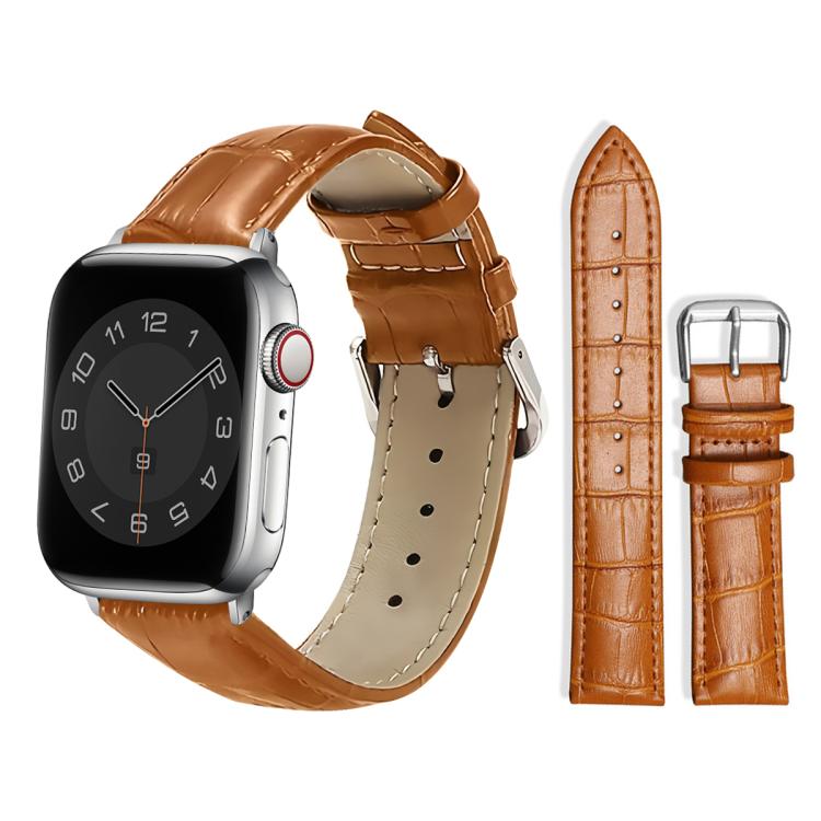 xDfind Bamboo Texture Pin Buckle Leather Watch Band, For Apple Watch – For Apple Watch mm Light Brown xDfind Bamboo Texture Pin Buckle Leather Watch Band, For Apple Watch – For Apple Watch mm Light Brown