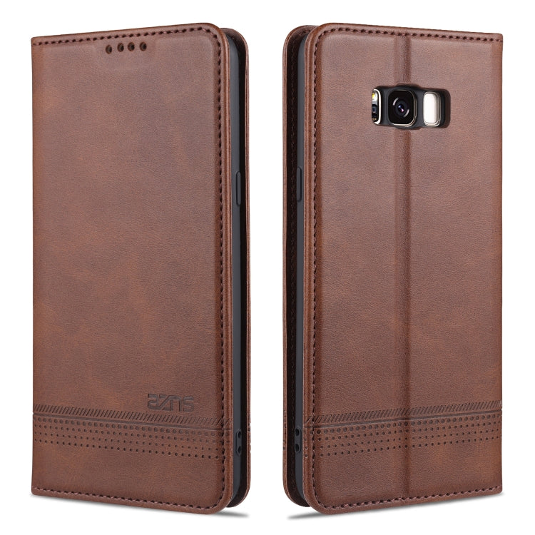 AZNS Magnetic Calf Texture Horizontal Flip Leather Case with Card Slots & Holder & Wallet, For Samsung Galaxy – For Samsung Galaxy S Light Brown AZNS Magnetic Calf Texture Horizontal Flip Leather Case with Card Slots & Holder & Wallet, For Samsung Galaxy – For Samsung Galaxy S Light Brown