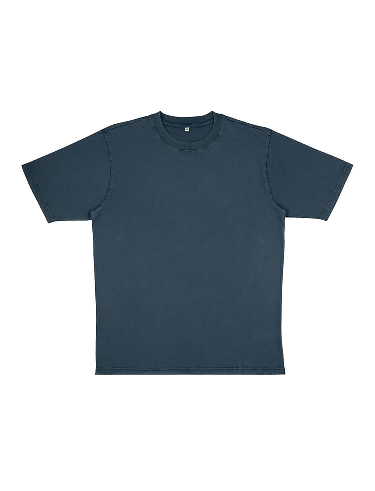 Organic Cotton Oversized shirt: Unisex – Denim Blue