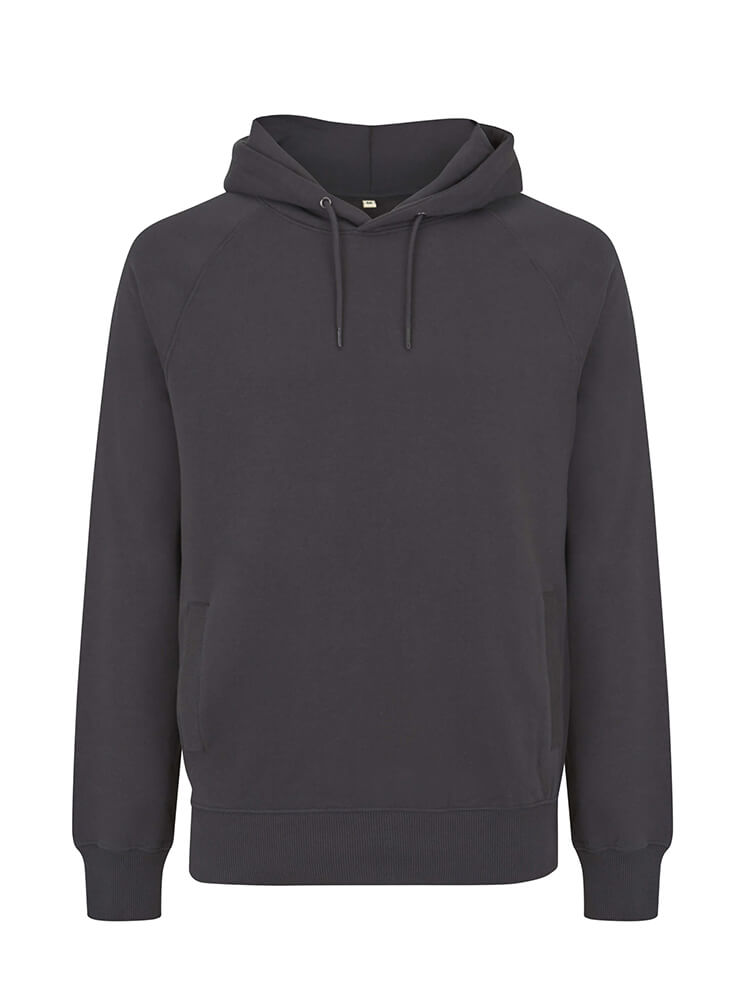 Organic Cotton Hoodie: Earth Positive – Ash Black Organic Cotton Hoodie: Earth Positive – Ash Black