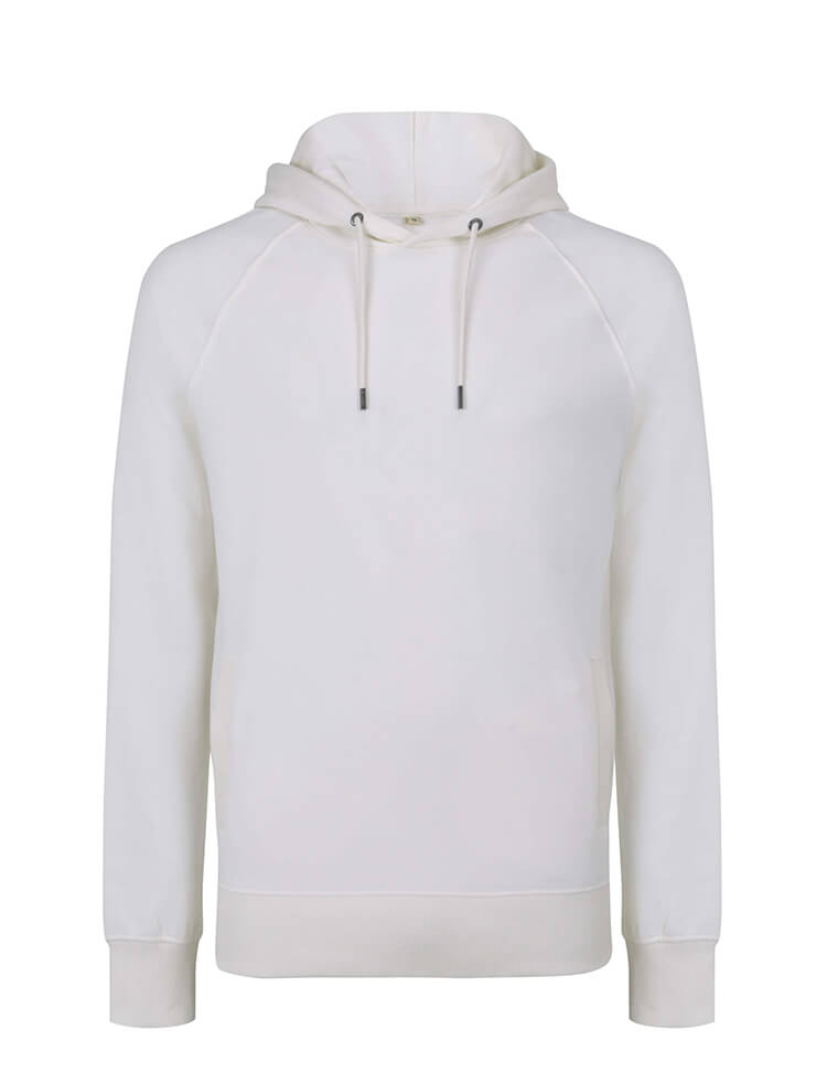 Organic Cotton Hoodie: Earth Positive – White Mist Organic Cotton Hoodie: Earth Positive – White Mist