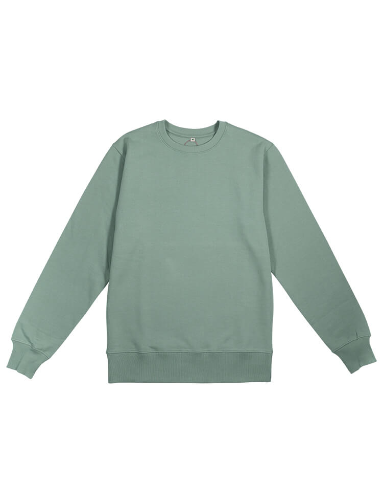 Organic Cotton Sweatshirt: Earth Positive – Slate Green Organic Cotton Sweatshirt: Earth Positive – Slate Green