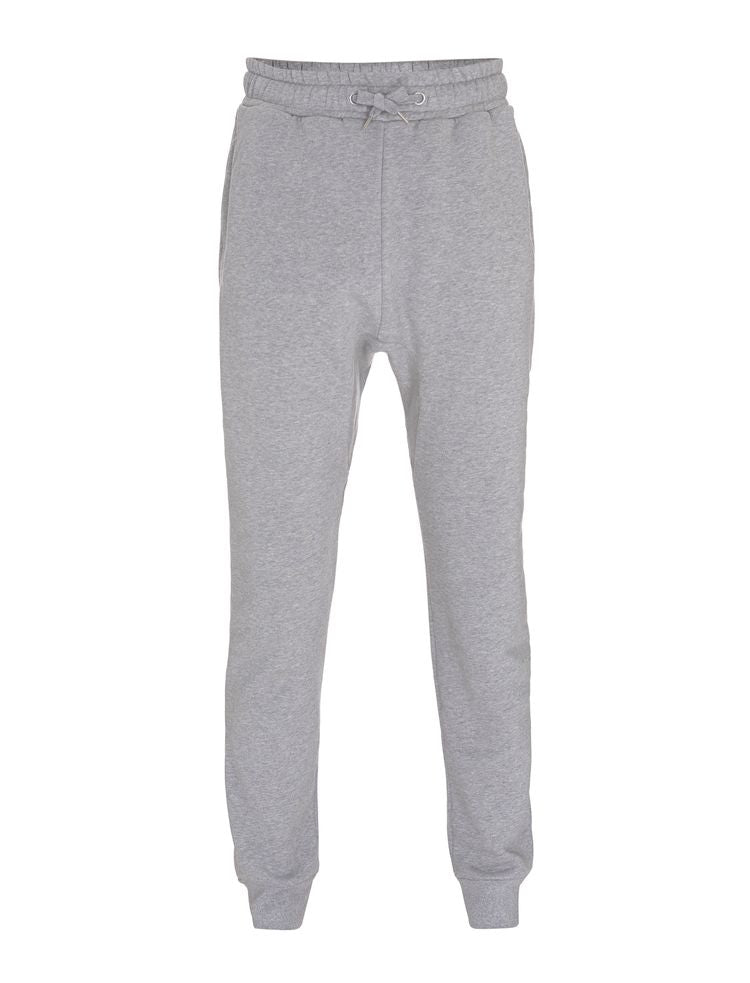 Organic Cotton Sweatpants: Unisex – L Melange Grey Organic Cotton Sweatpants: Unisex – L Melange Grey