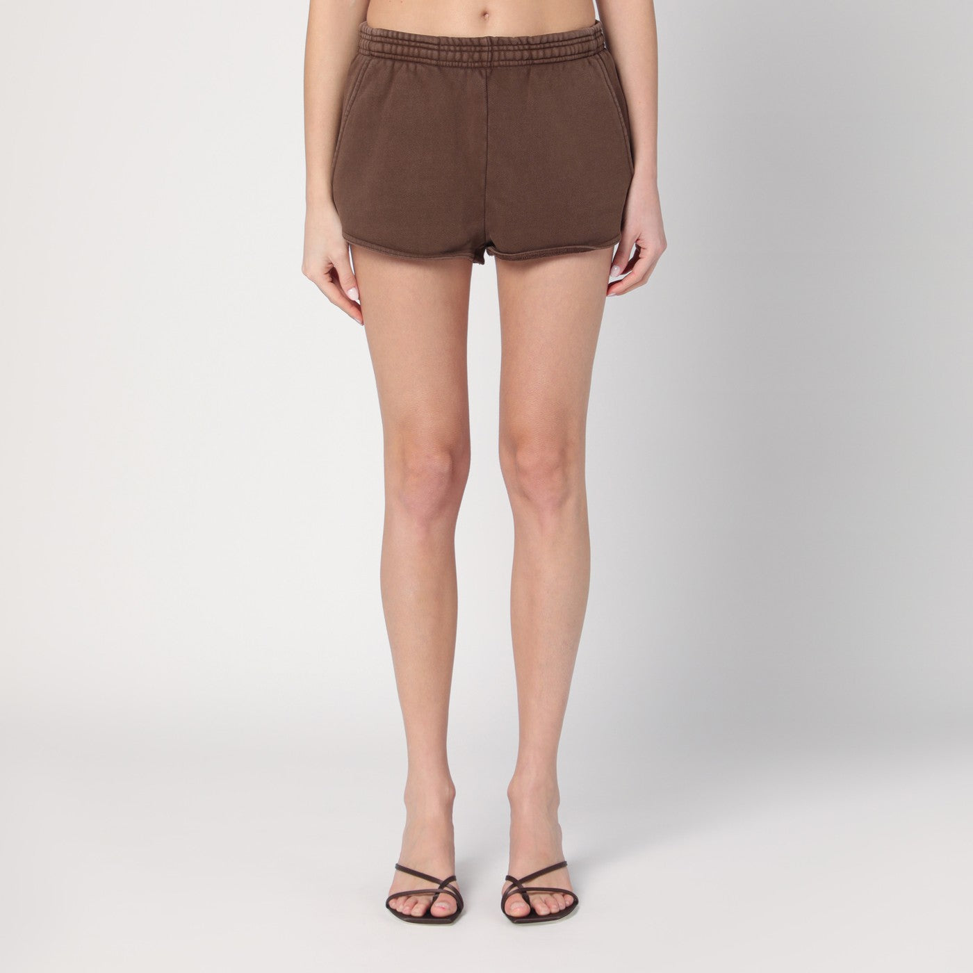 Cotton brown flared trousers Cotton brown flared trousers