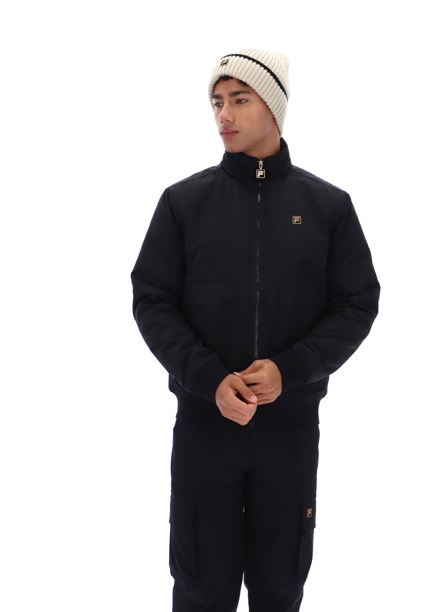 Black Etton Bomber Jacket –