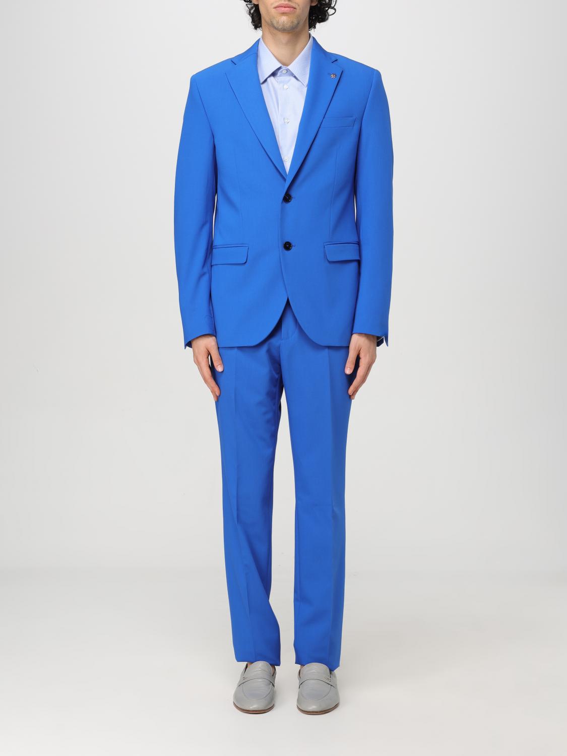 MANUEL RITZ Suit Men color Gnawed Blue MANUEL RITZ Suit Men color Gnawed Blue