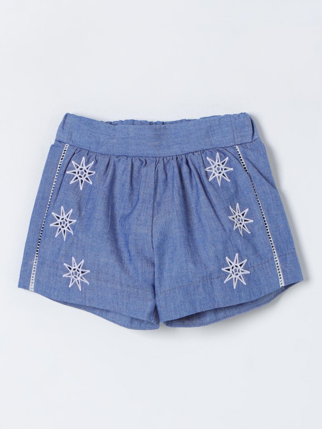 CHLOÉ Shorts Kids color Blue CHLOÉ Shorts Kids color Blue