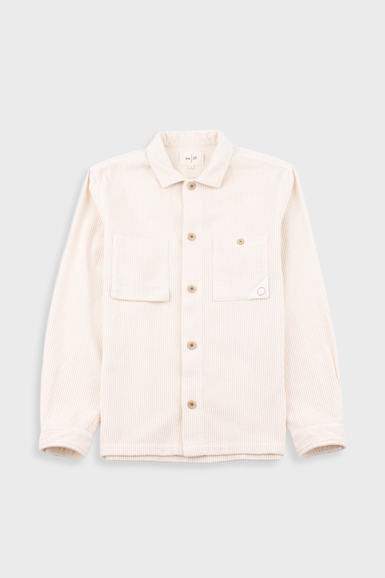 Anniversary Patch Overshirt – Light Stone Chunky Cord Anniversary Patch Overshirt – Light Stone Chunky Cord