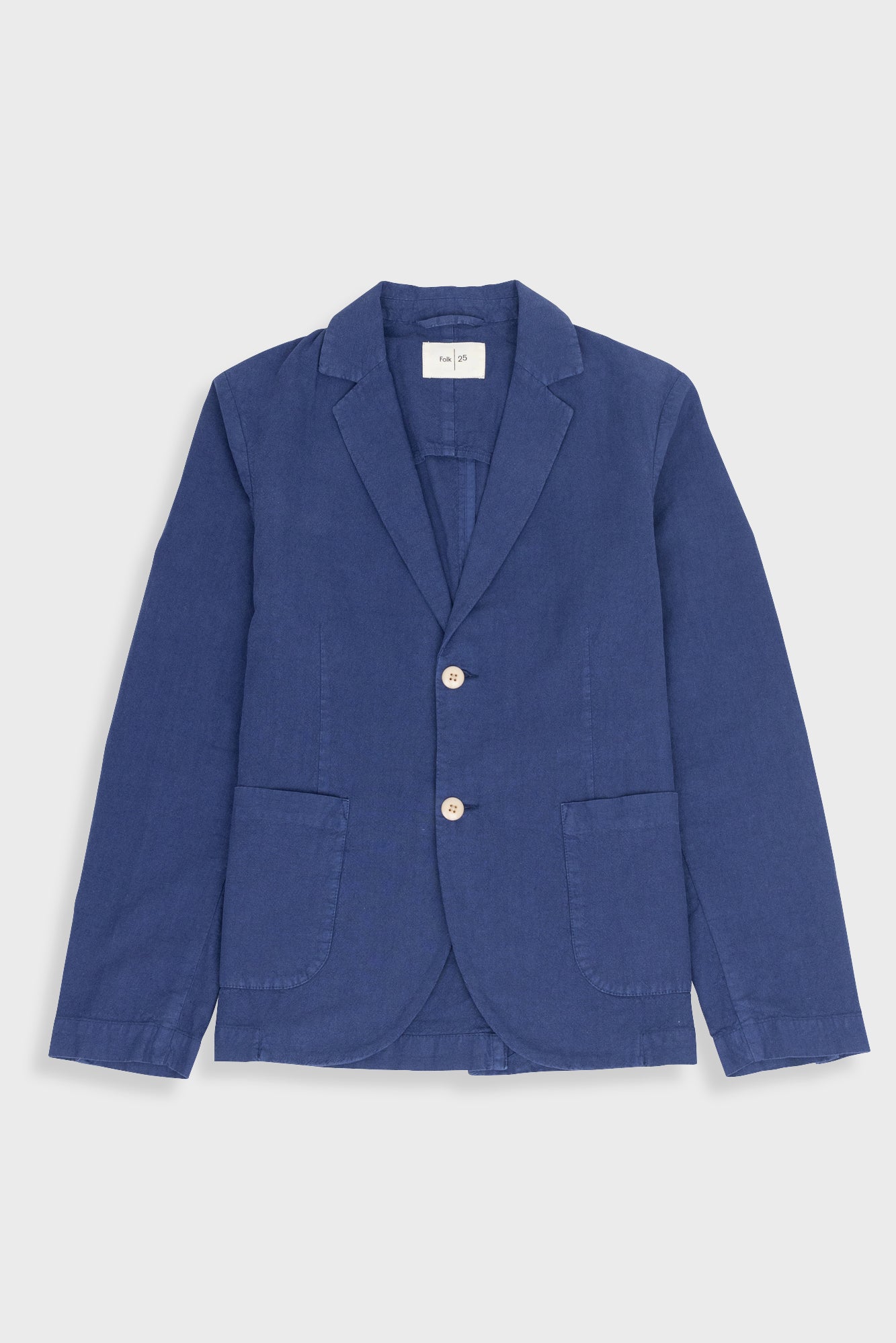 Cotton Linen Blazer – Deep Blue – XX-Large Cotton Linen Blazer – Deep Blue – XX-Large