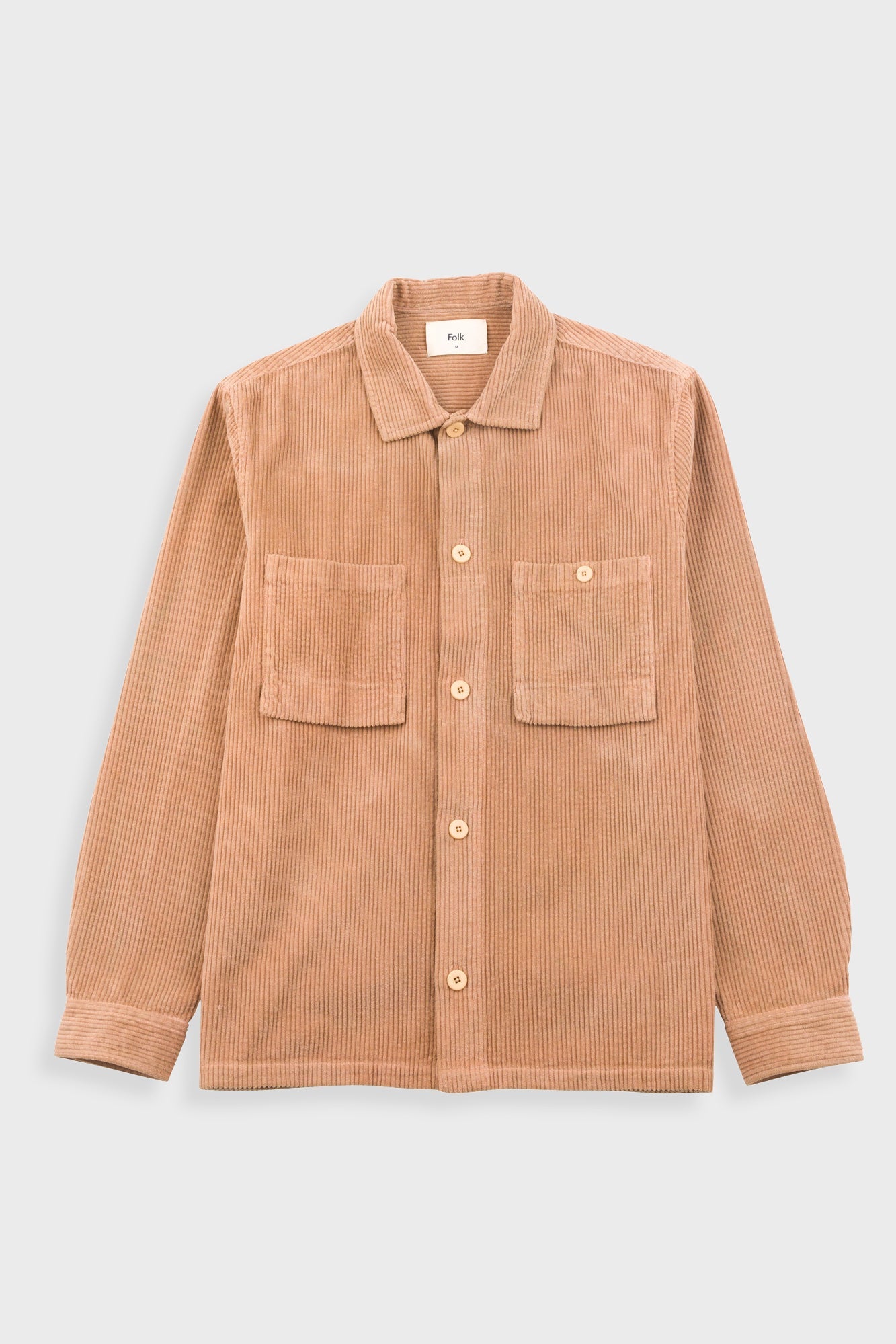 Patch Overshirt – Mink Chunky Cord Patch Overshirt – Mink Chunky Cord