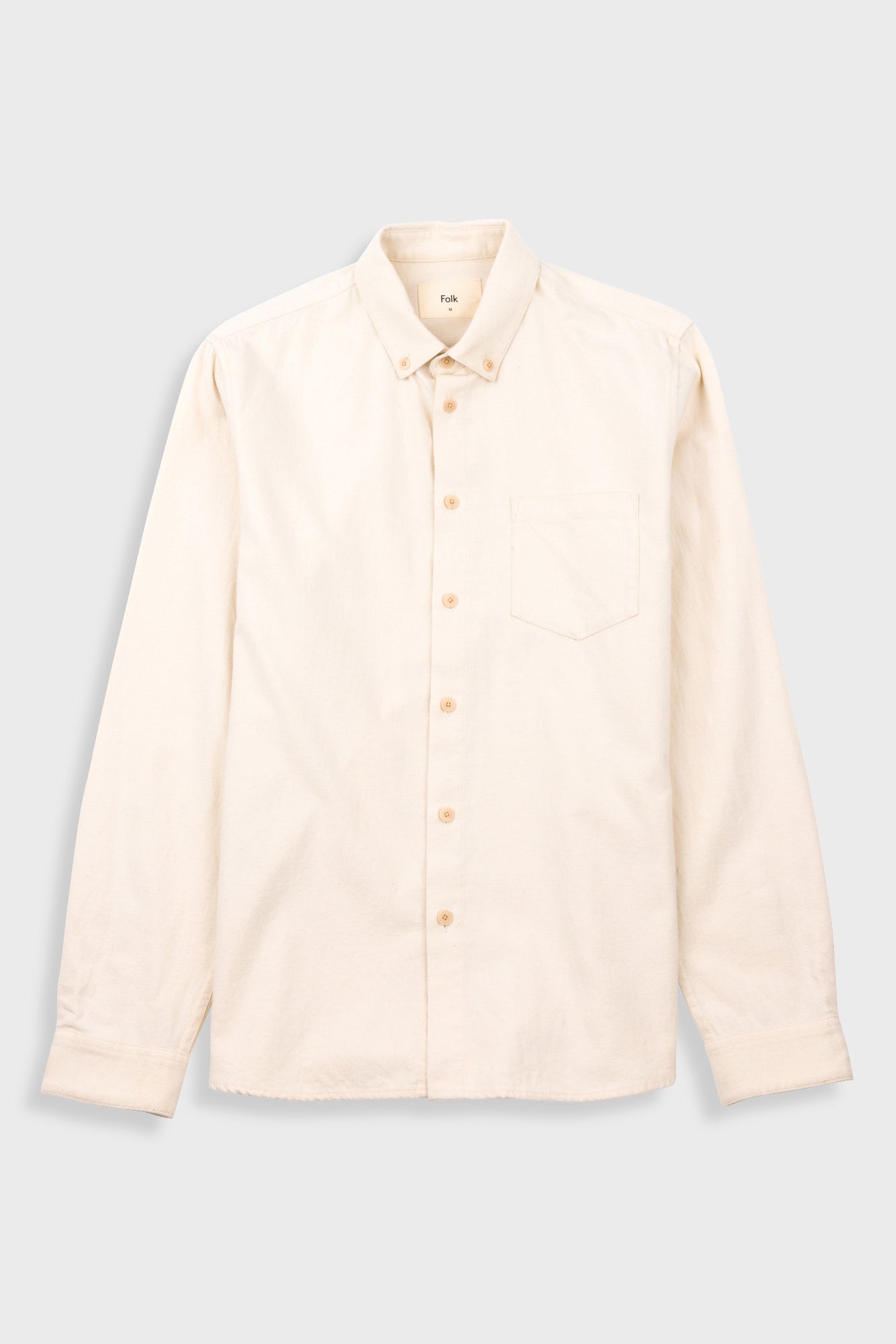 Relaxed Fit Shirt – Ecru Flannel Relaxed Fit Shirt – Ecru Flannel