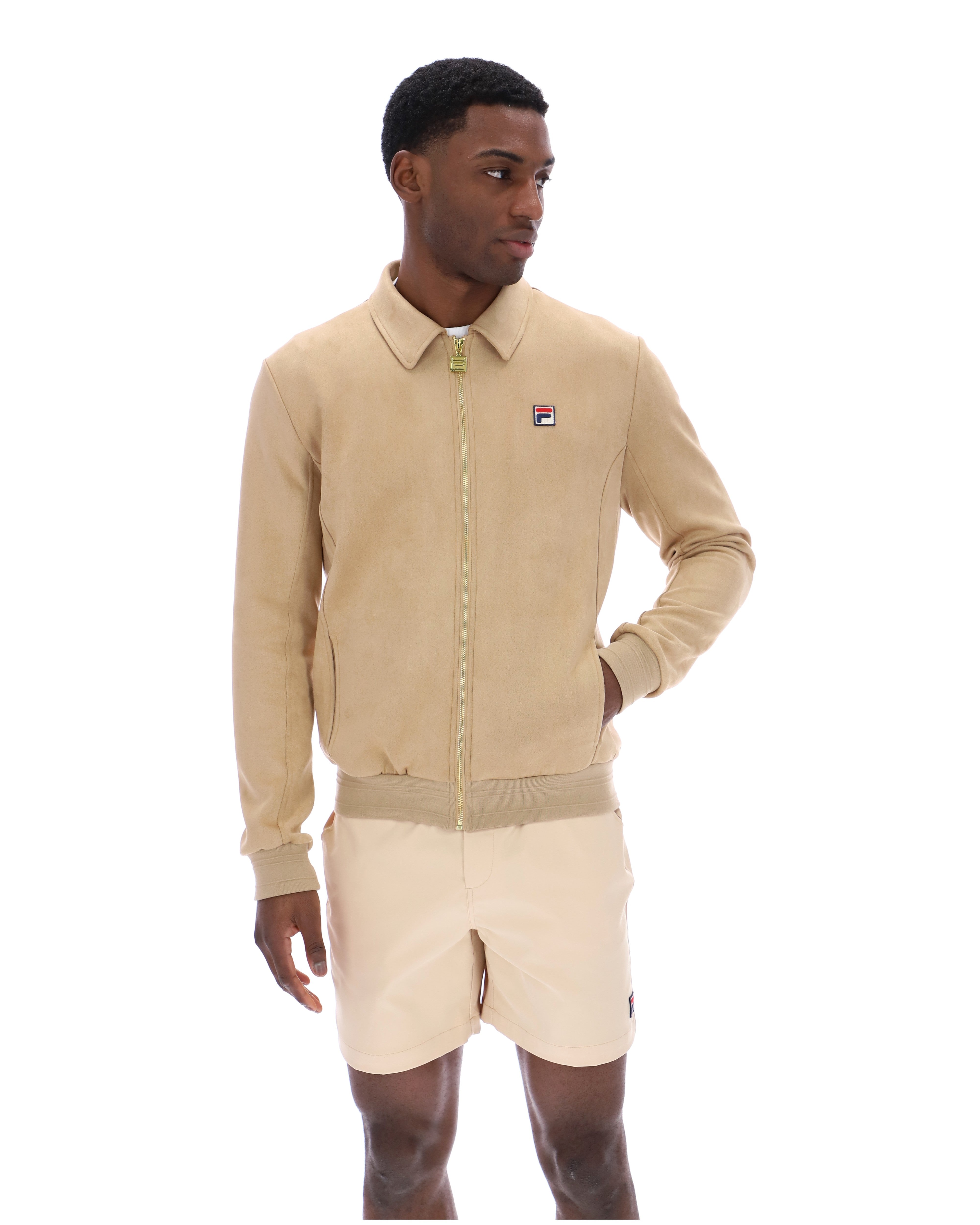 Classic Beige Francesco Suede Jacket –