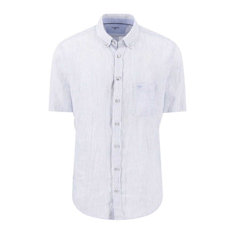 Linen Stripe Short Sleeve Shirt Linen Stripe Short Sleeve Shirt