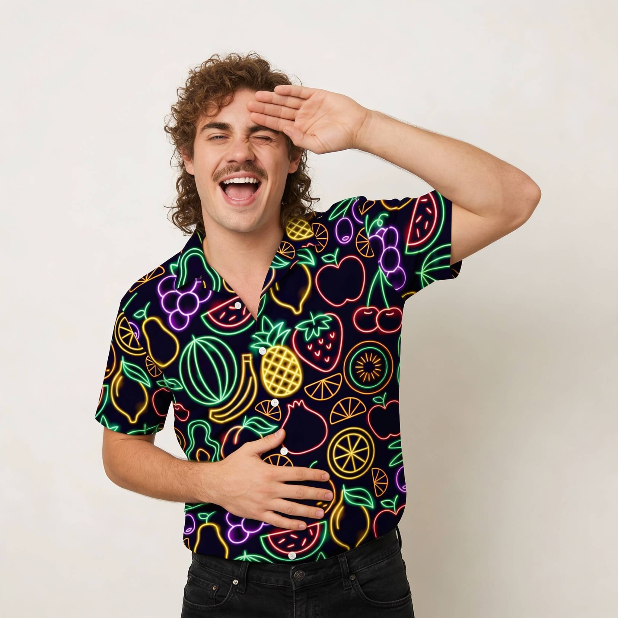 Fluorescent Fruit Fiesta Shirt Fluorescent Fruit Fiesta Shirt