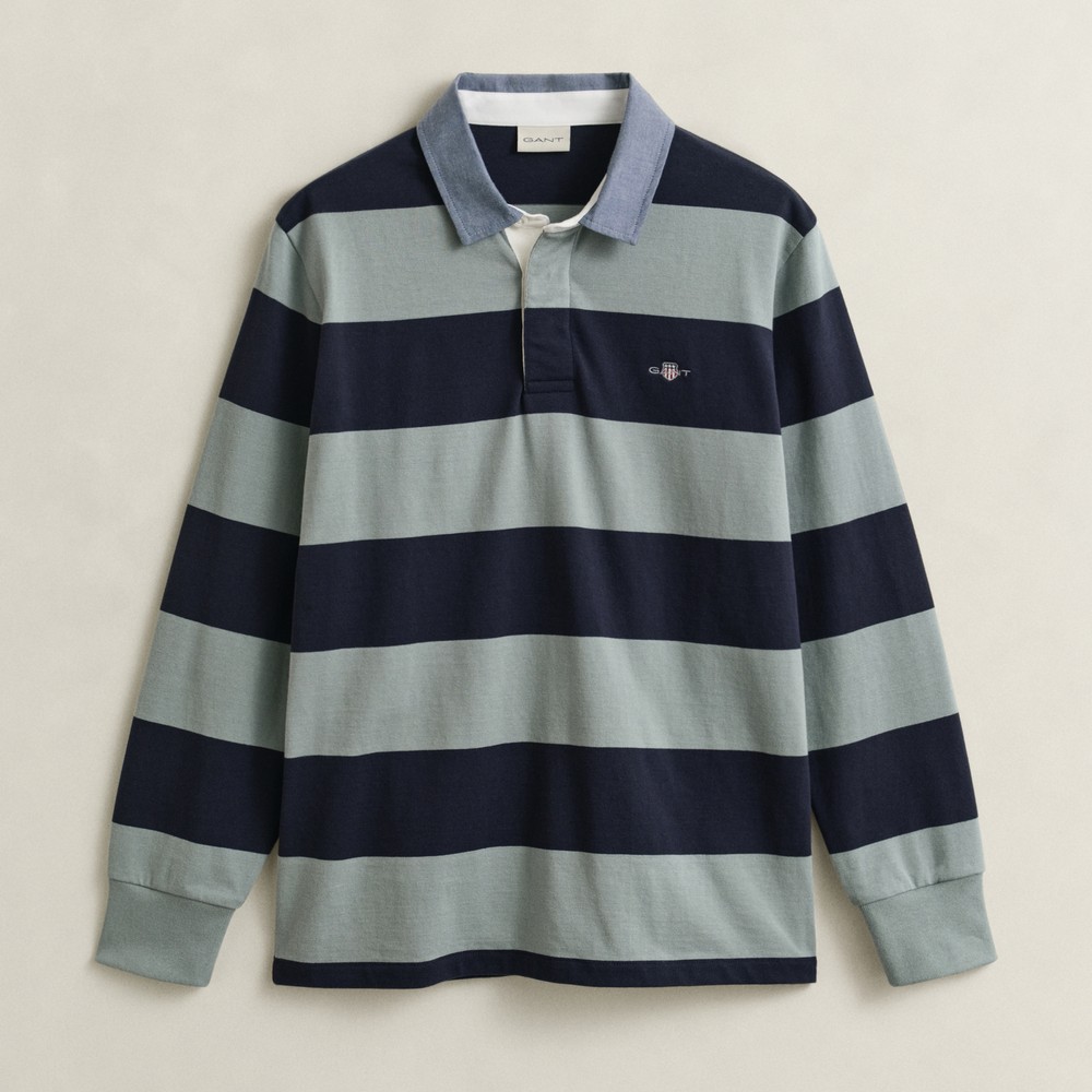 Chambray Stripe Heavy Rugby Shirt Chambray Stripe Heavy Rugby Shirt