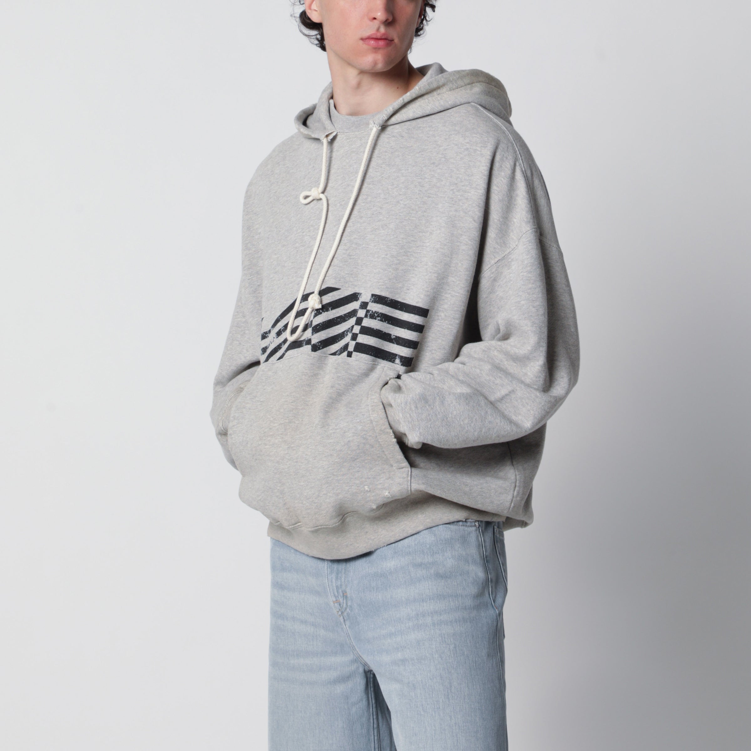 Journey sweatshirt with vintage-effect print in grey Journey sweatshirt with vintage-effect print in grey