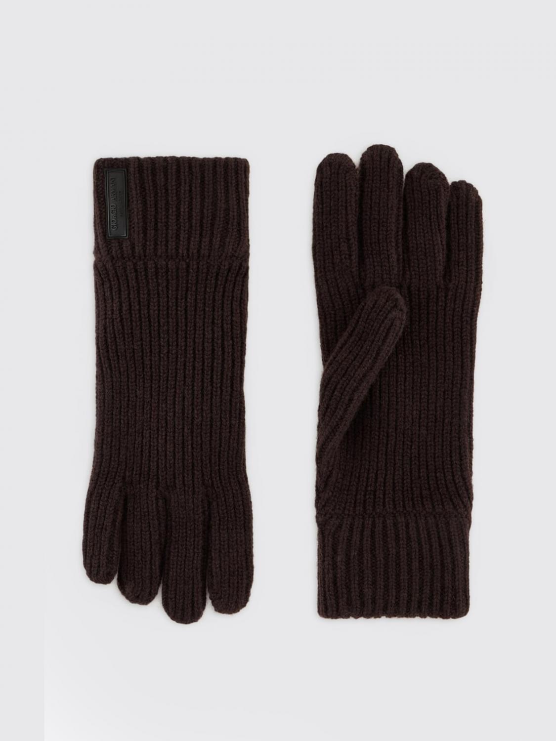 GIORGIO ARMANI Gloves Men color Brown GIORGIO ARMANI Gloves Men color Brown