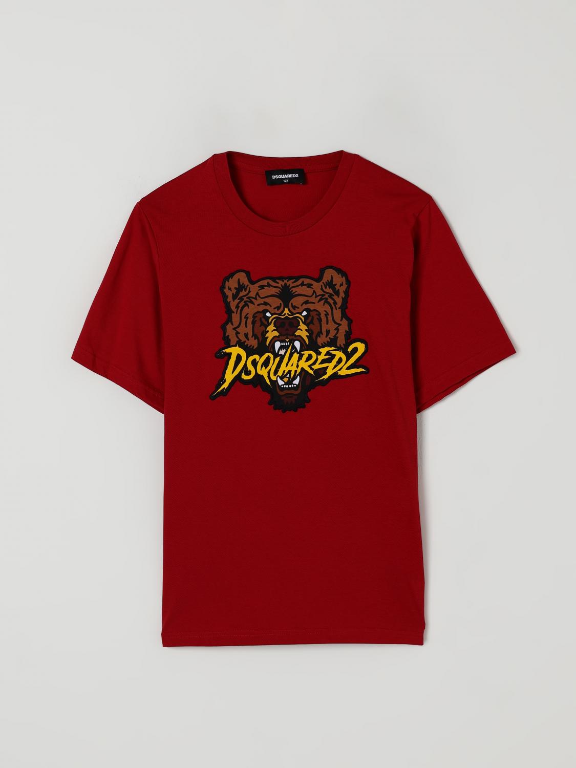 DSQUARED Shirt Kids color Red