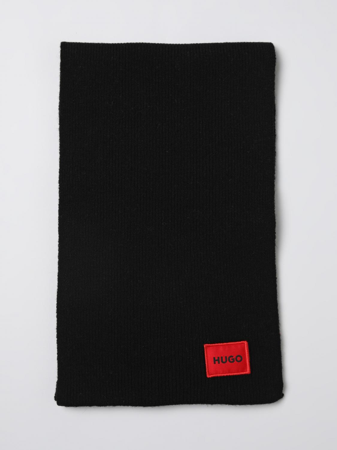 HUGO Scarf Men color Black HUGO Scarf Men color Black