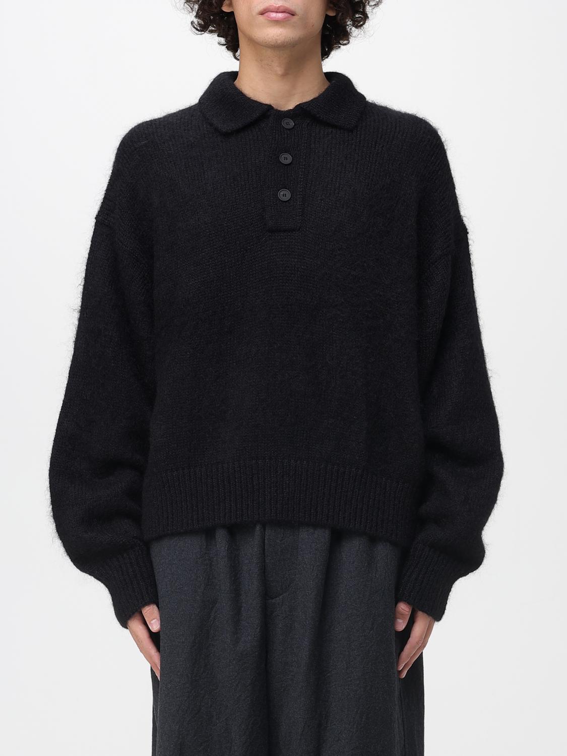 STUDIO NICHOLSON Polo Shirt Men color Black STUDIO NICHOLSON Polo Shirt Men color Black